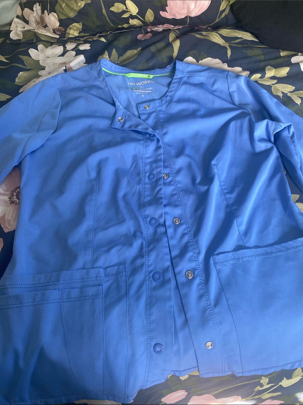 HH WORKS Ceil Blue Medical Scrub Jacket